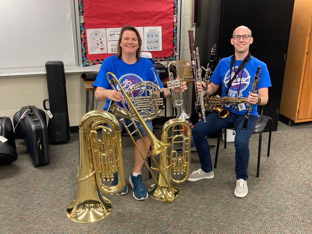 band directors with instruments